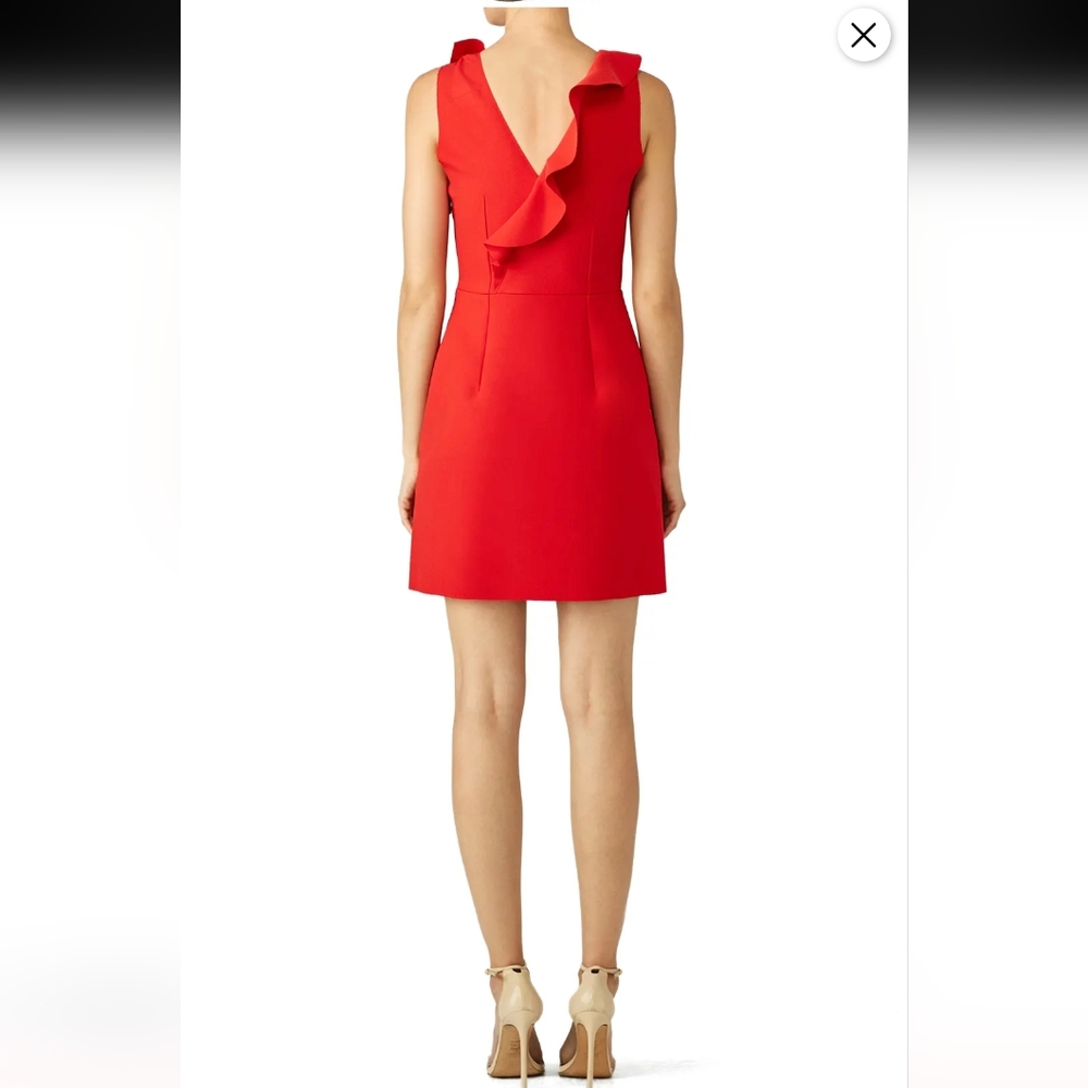 MSGM Red Ruffle Dress - Picture 2 of 13